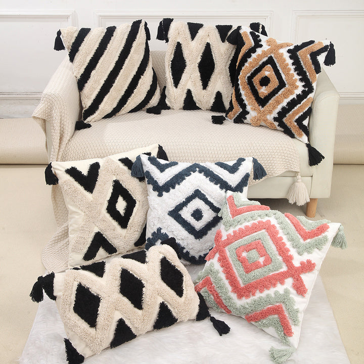 Decorative Textured Throw Cushion