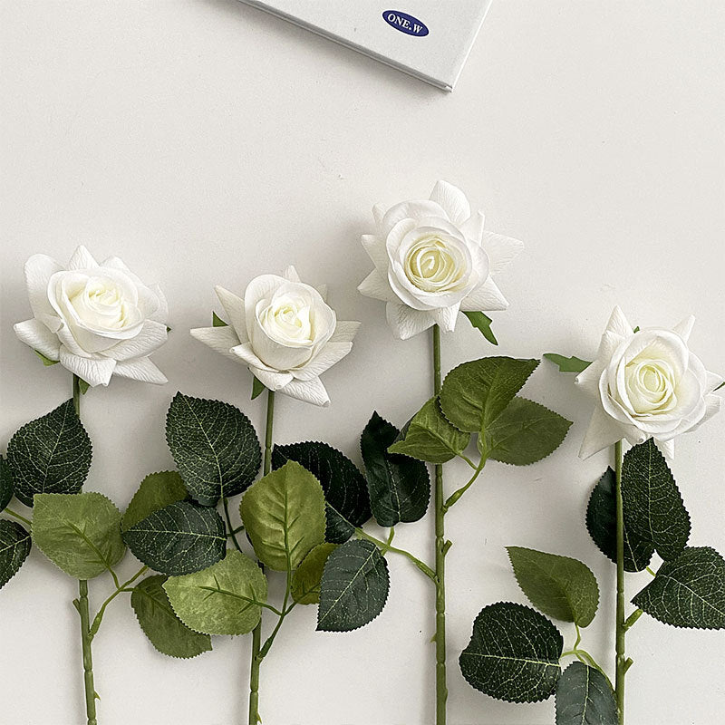 Realistic Faux Rose Stem Arrangement