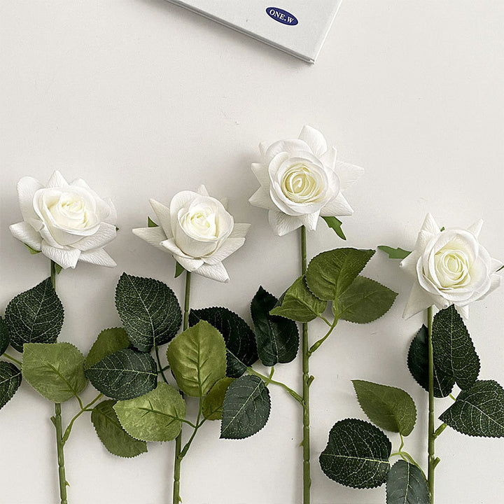 Realistic Faux Rose Stem Arrangement