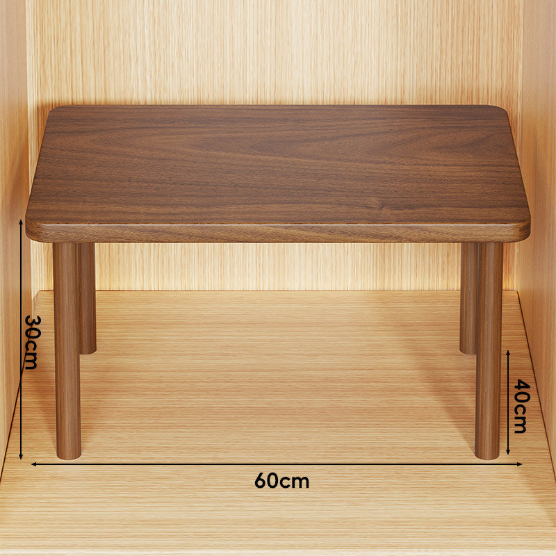 Adjustable Multi-Height Wooden Monitor Riser and Desktop Shelf