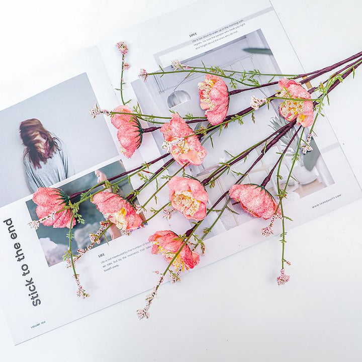 Elegant Decorative Faux Floral Stem