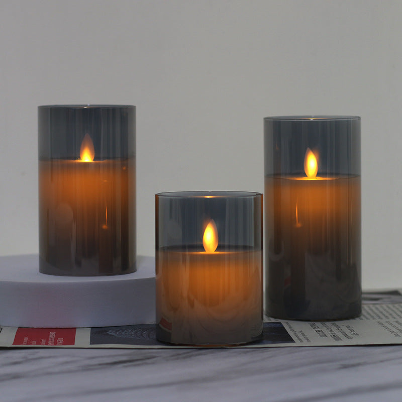 LED Stumpen Candles with Realistic Flame
