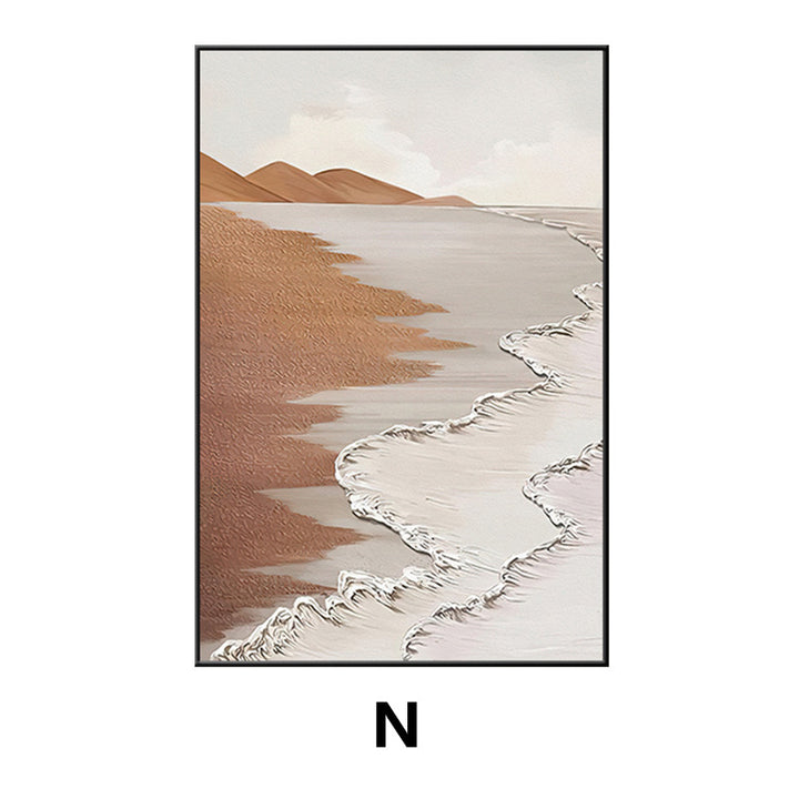 Coastal Beach Landscape Framed Wall Art