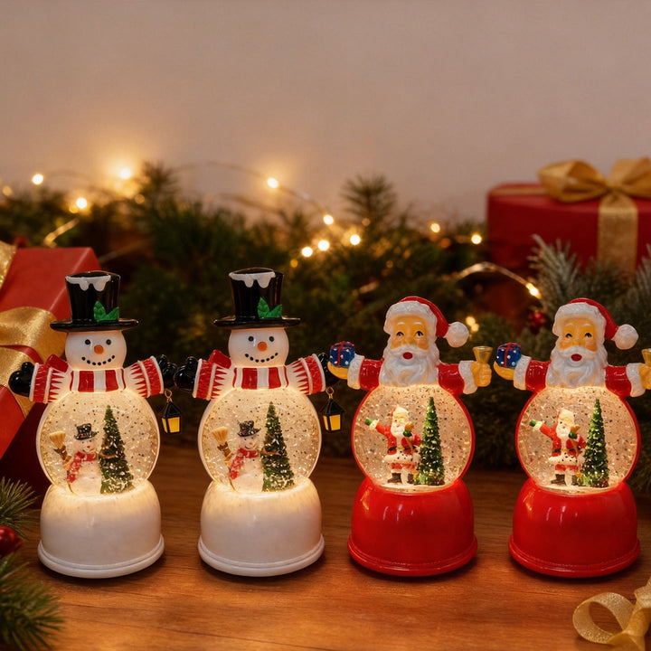 Funny Santa Claus Snow Globe Figure