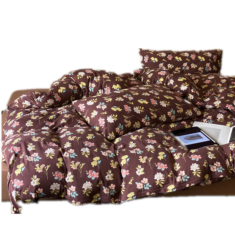 Decorative Floral Print Comforter Set Avarnia