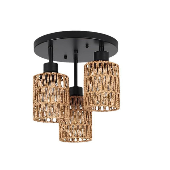 Rattan ceiling light
