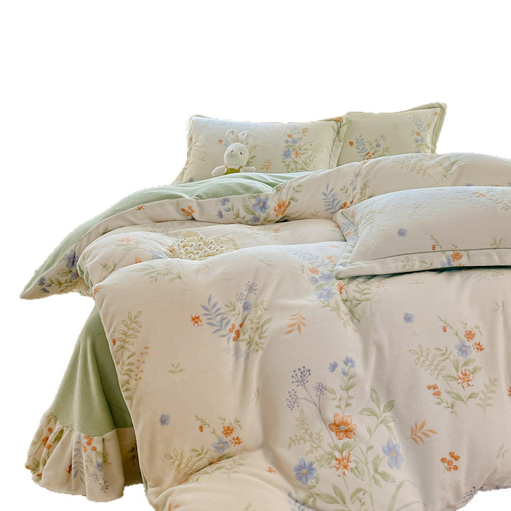 Floral Print Comforter Set