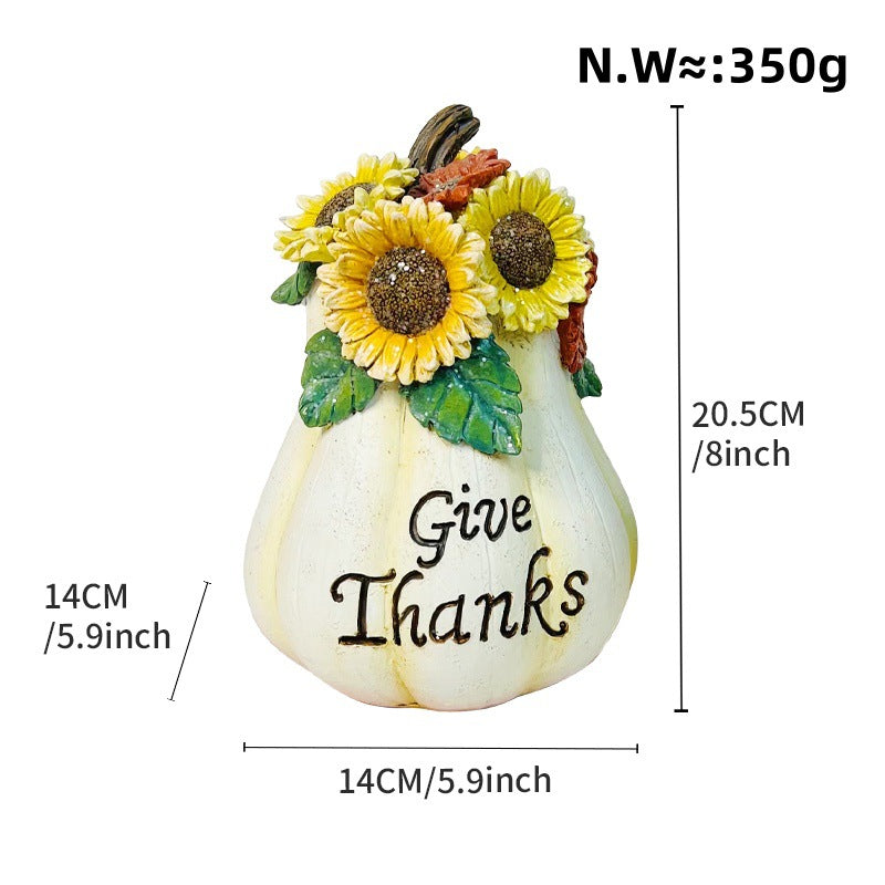 Decorative pumpkin figure