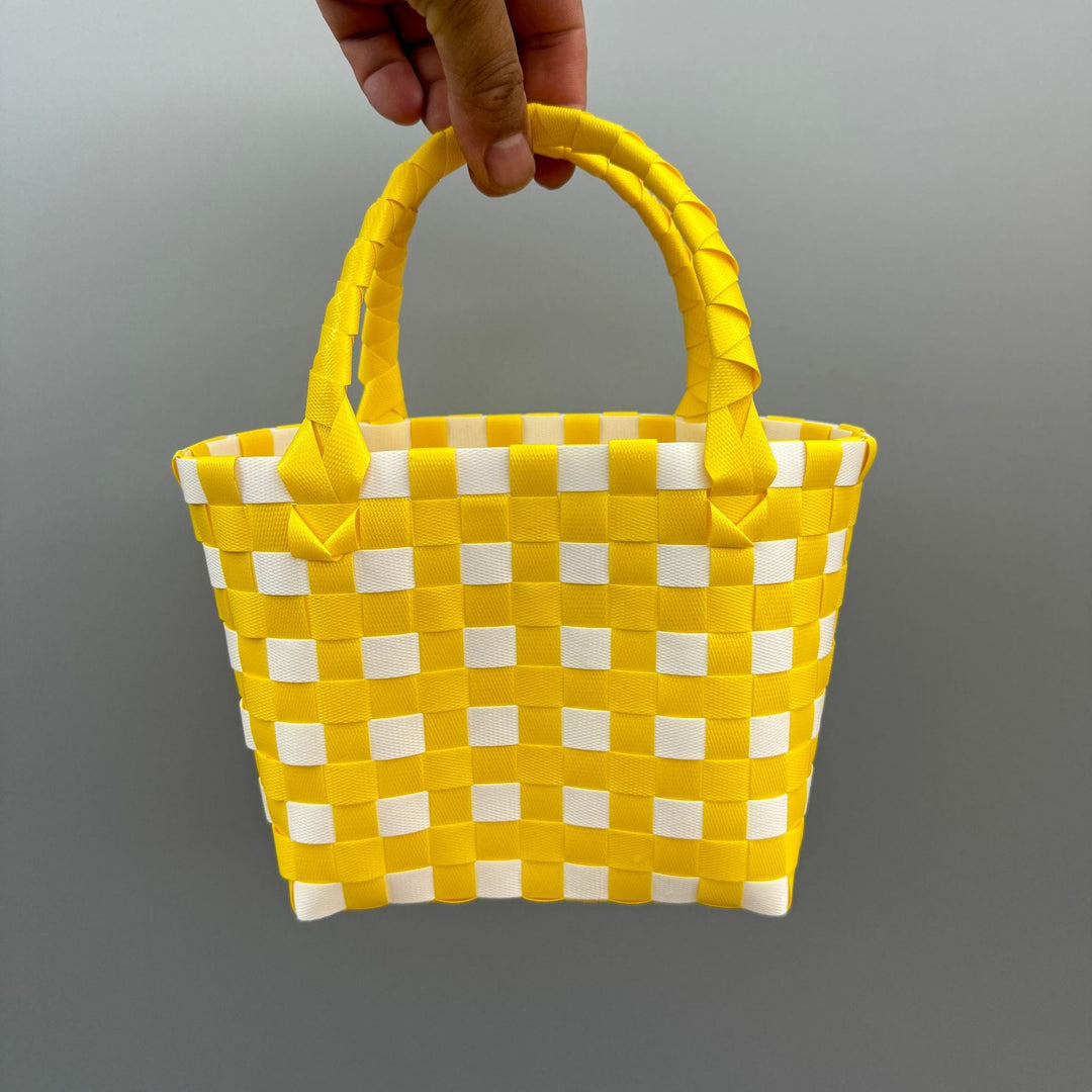Playful and Colorful Basket Bag