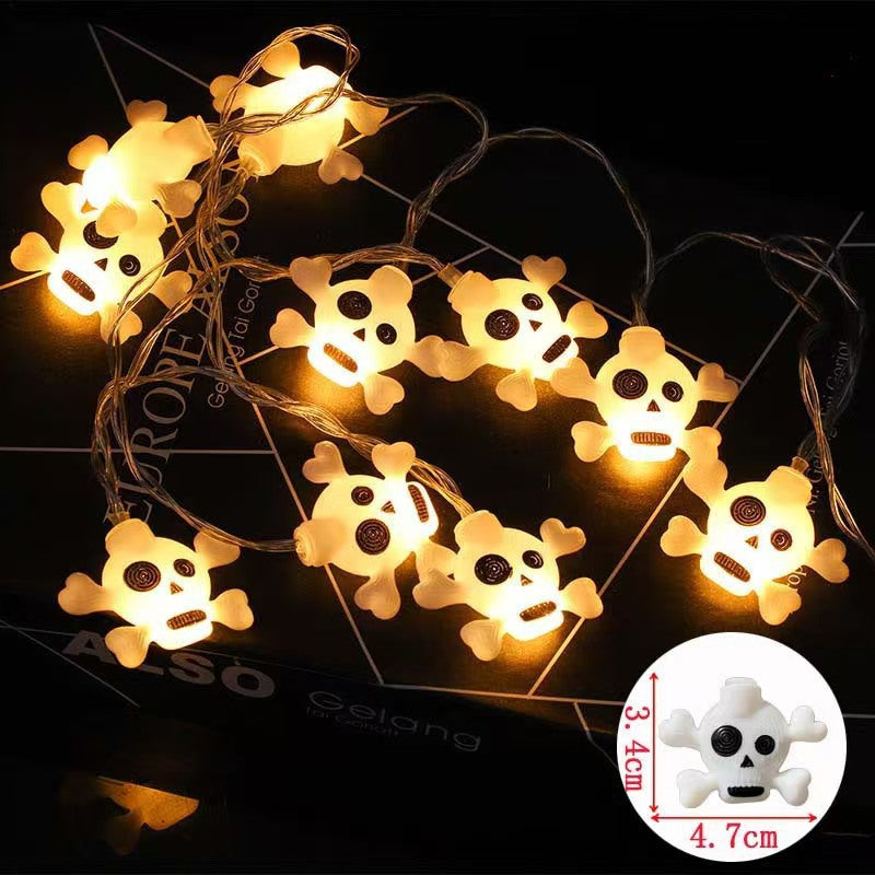 Decorative Halloween LED Pumpkin Ghost Bat String Lights