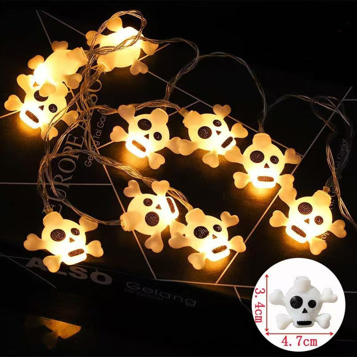 Decorative Halloween LED Pumpkin Ghost Bat String Lights