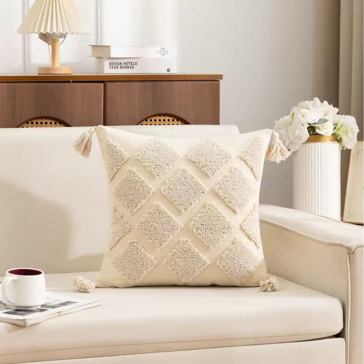 Luxurious Textured Decorative Throw Pillow