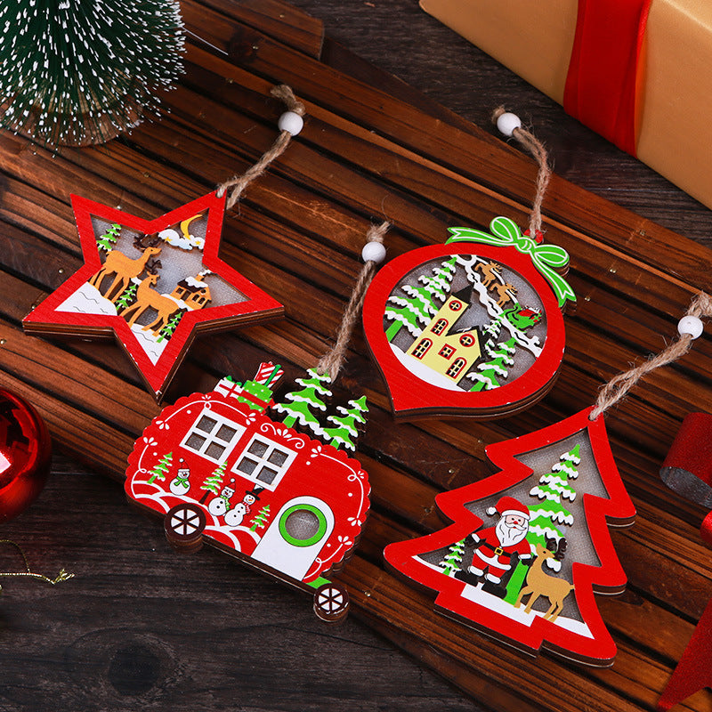 Decorative Christmas star with LED lighting