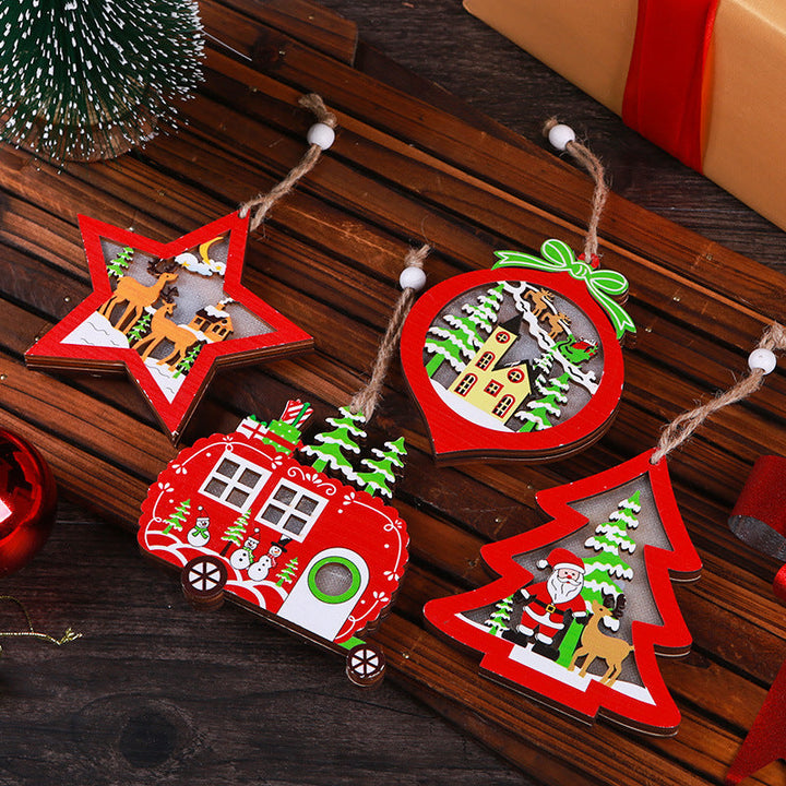 Decorative Christmas star with LED lighting
