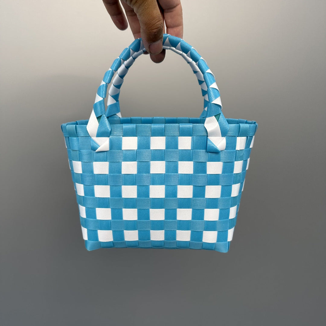 Playful and Colorful Basket Bag