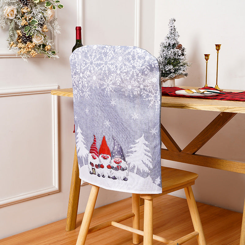 Festive chair covers with Christmas motifs