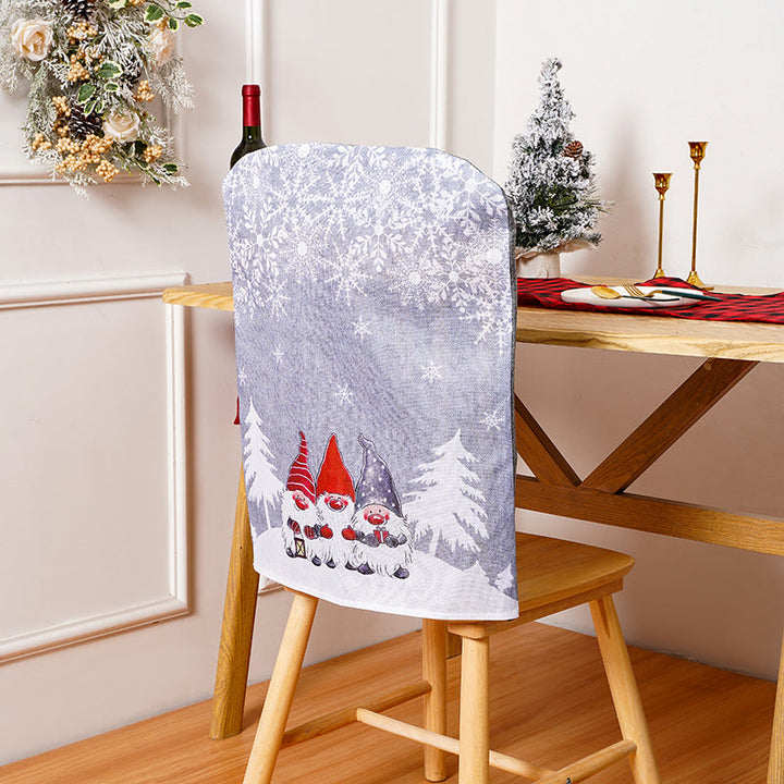 Festive chair covers with Christmas motifs