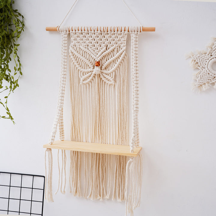 Decorative Macramé Swing Shelf