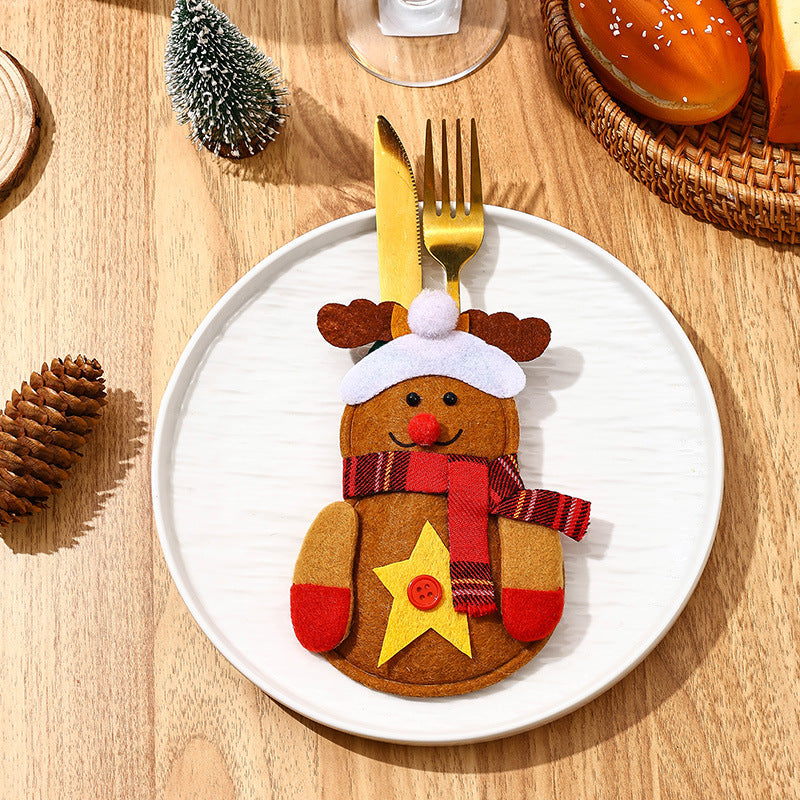 Funny Snowman Cutlery Holder