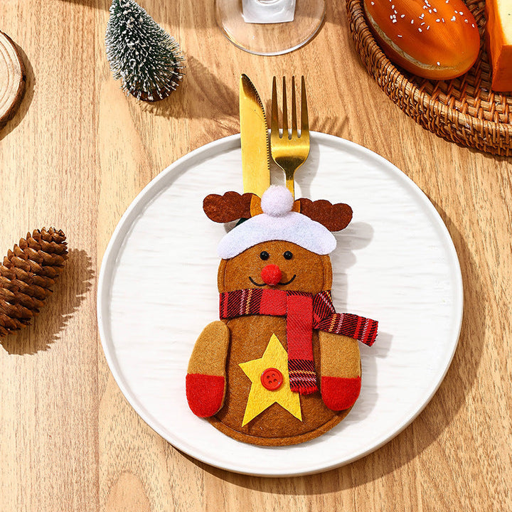 Funny Snowman Cutlery Holder