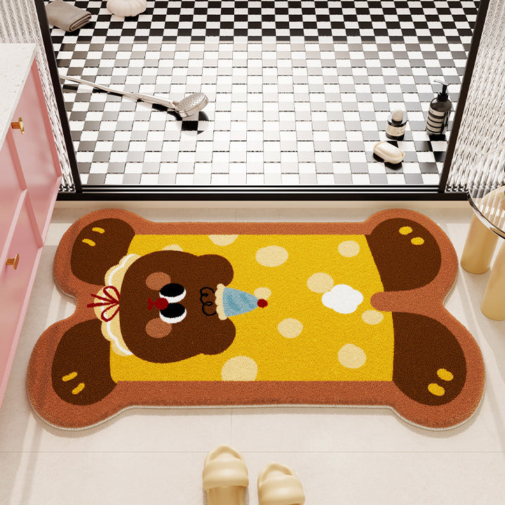 Fun Animal-Themed Bathroom Mat