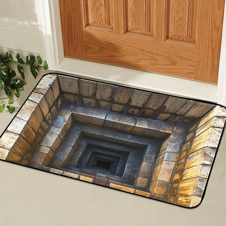Artistic 3D Illusion Welcome Mat for Entryway