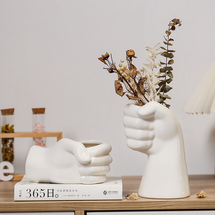 Decorative hand vase