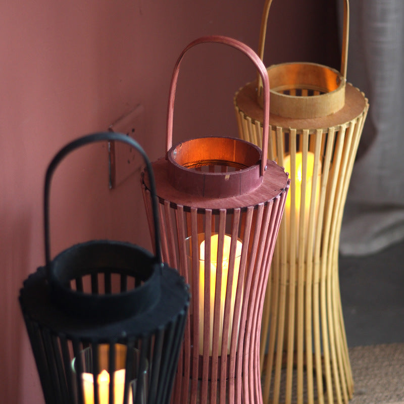 Modern lantern with braided design