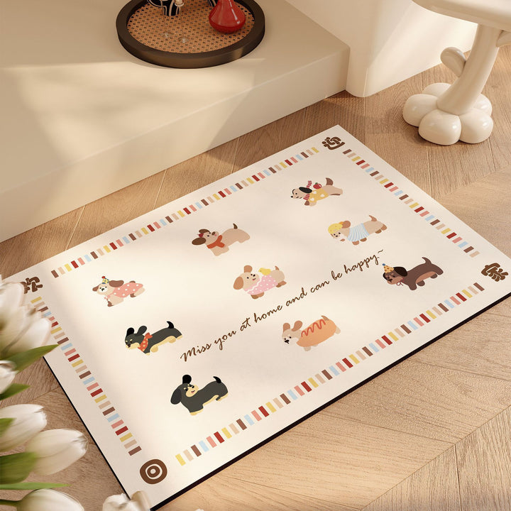 Cute Cartoon Animal Bath Mat