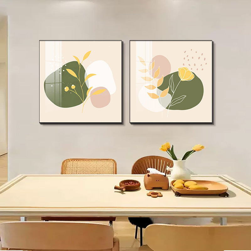 Framed Abstract Botanical Line Art Print