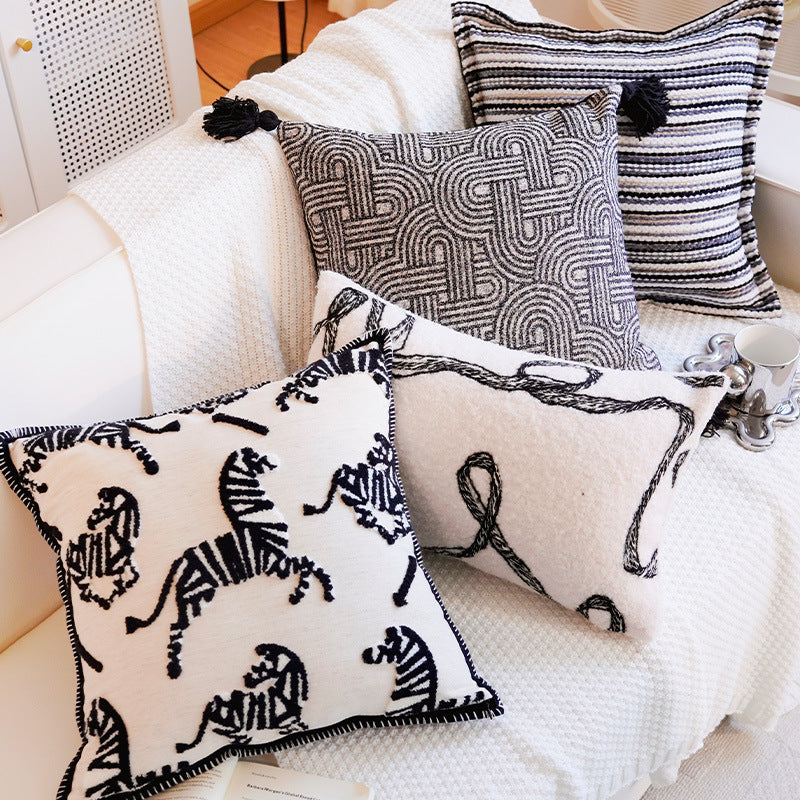 Artistic Patterned Throw Pillow