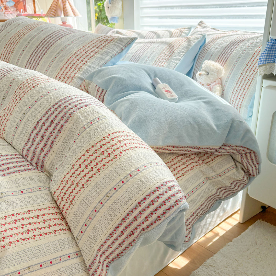 Playful Cartoon Print Duvet Cover Set