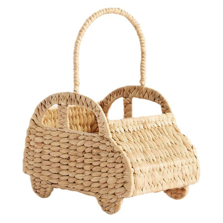 Playful vehicle storage basket