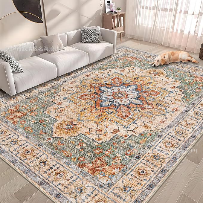 Vintage-Inspired Plush Area Rug