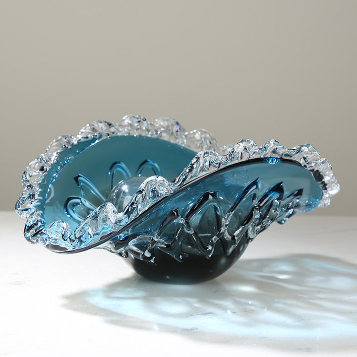 Handblown Sculptural Decorative Glass Centerpiece