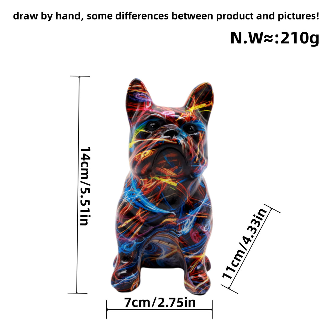 Artistically designed bulldog figure