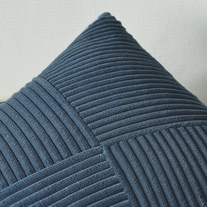 Textured Ribbed Throw Pillow