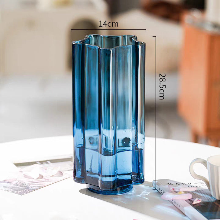 Elegant Textured Glass Vase