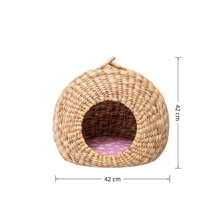 Vintage Style Woven Bike Basket