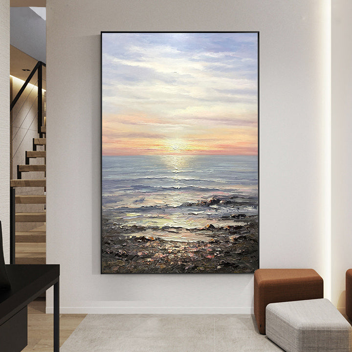 Coastal Sunrise Landscape Wall Art