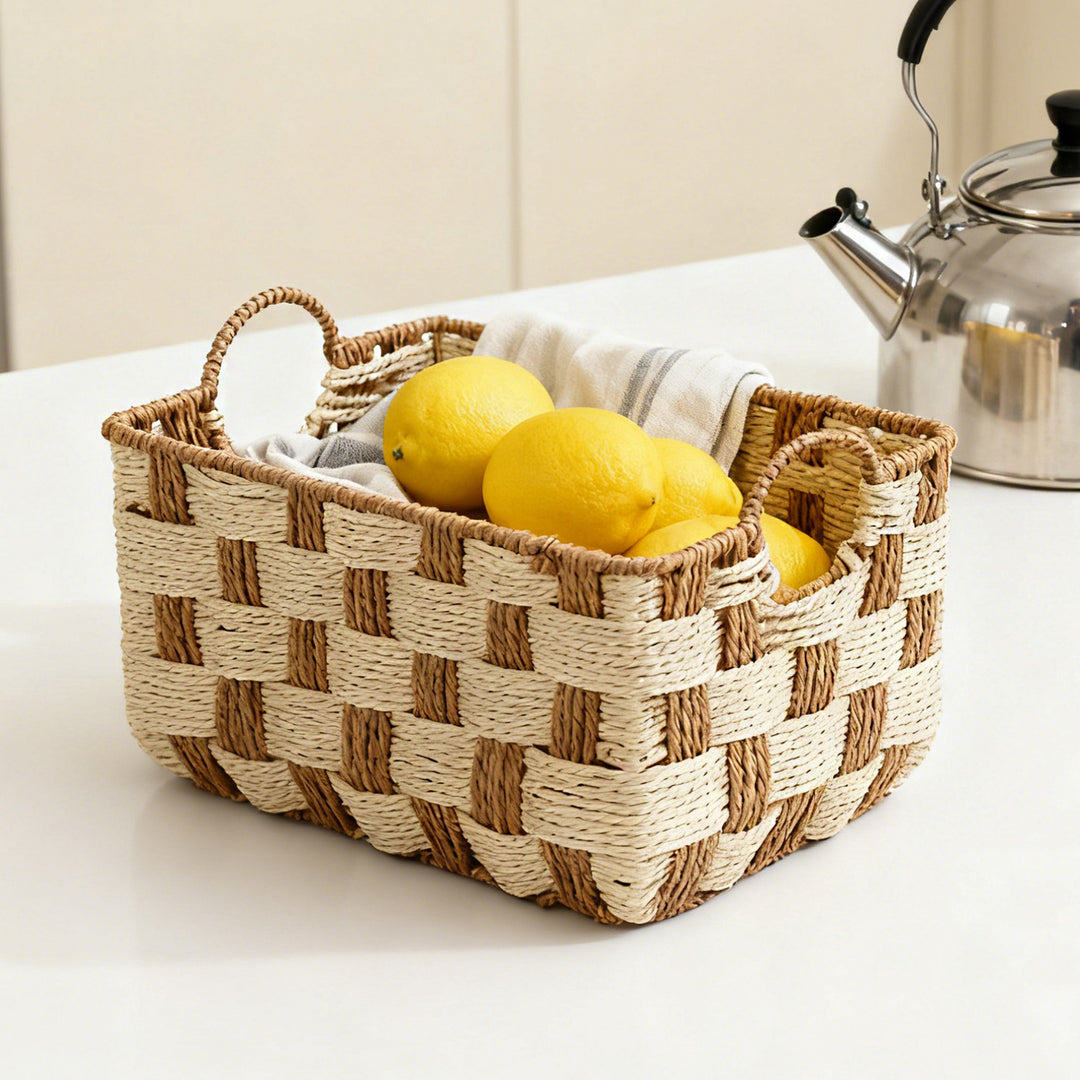 Handwoven storage basket