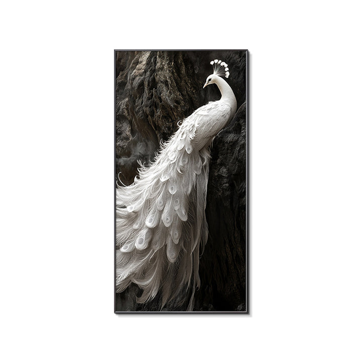 Elegant Framed Peacock Art Print
