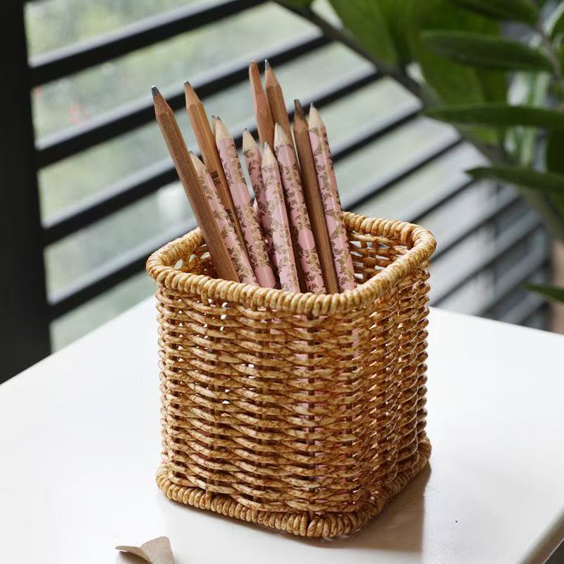 Handwoven Decorative Storage Bin