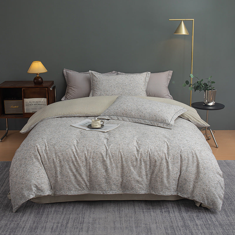 Nature-Inspired Botanical Print Duvet Cover Set