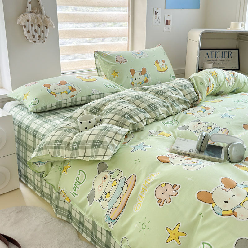 Playful Animal-Themed Duvet Cover Set