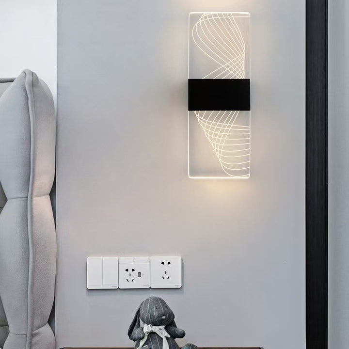 Artistic wall light fixture
