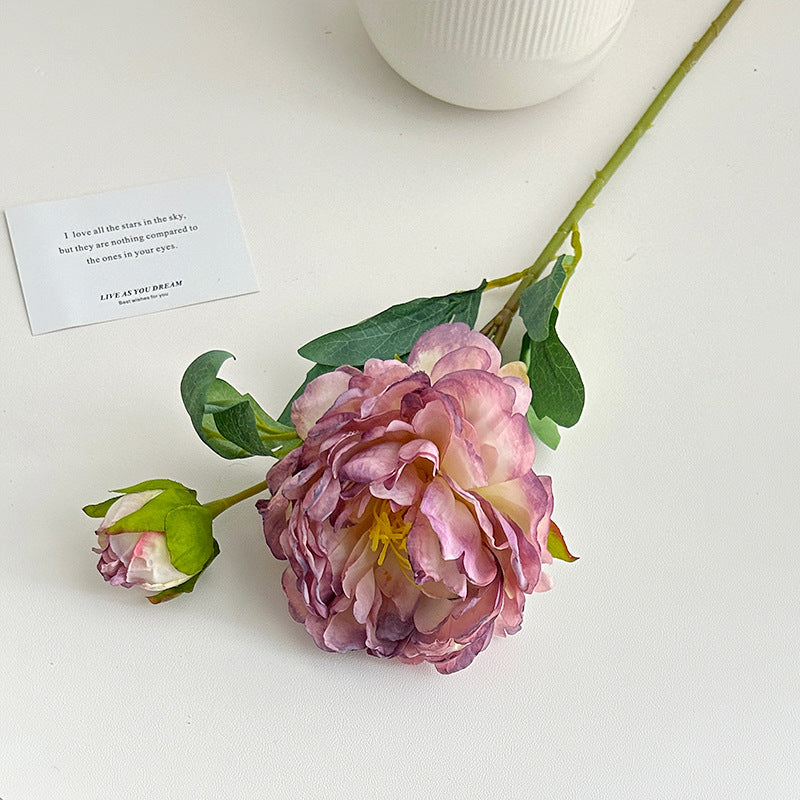Lifelike Floral Peony Stem Arrangement