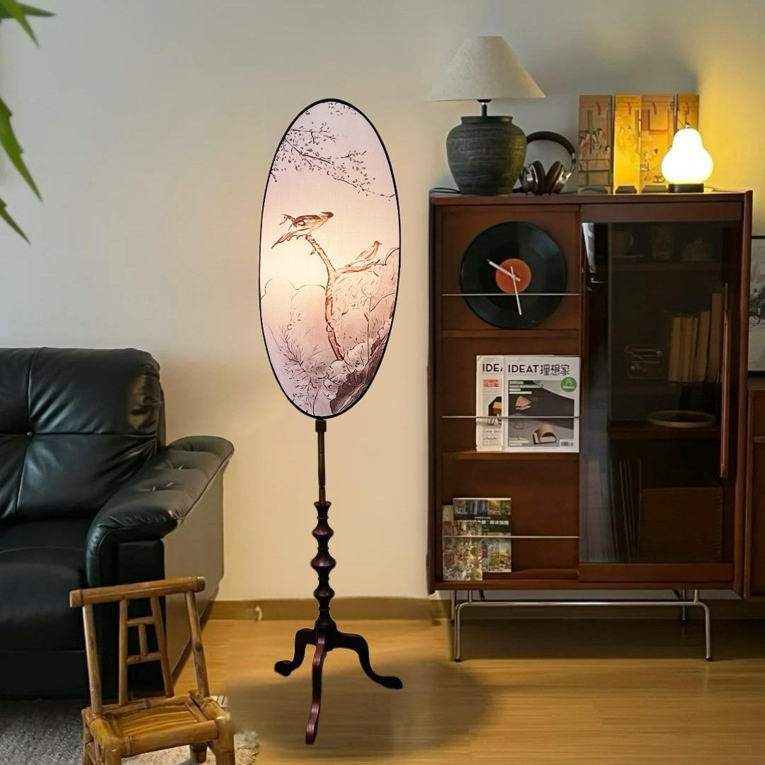 Elegant artistic floor lamp