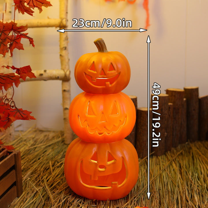 Ceramic Cat Pumpkin LED Tealight Holder
