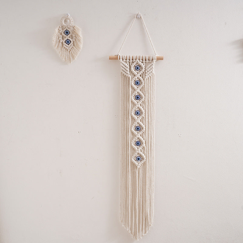 Macrame Decorative Wall Hanging with Eye Design